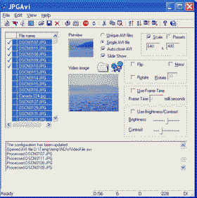 JPGAvi Screenshot